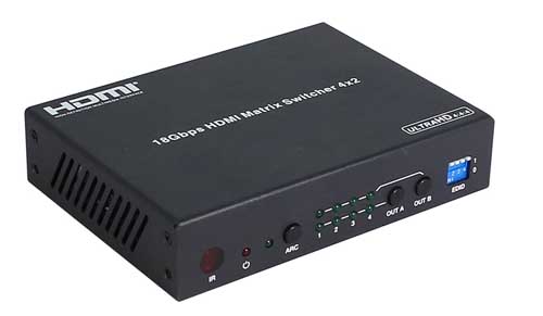 Hangalaxy 42 HDMI 2.0 HDM-0402Bϵ̖̎O(sh)